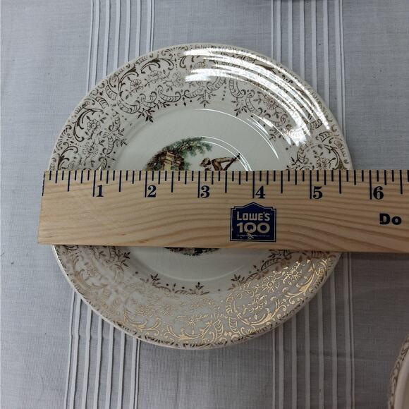 Set of 4 American Limoges Triumph China D'OR IT-S284 Teacup & Saucer Sets 22K - Picture 14 of 15